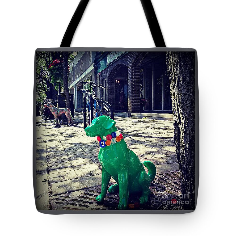 Photography Tote Bag featuring the photograph Pets on Parade by Frank J Casella