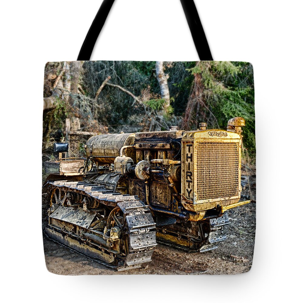 Tractor Tote Bag featuring the photograph Philo Cat by Betty Depee