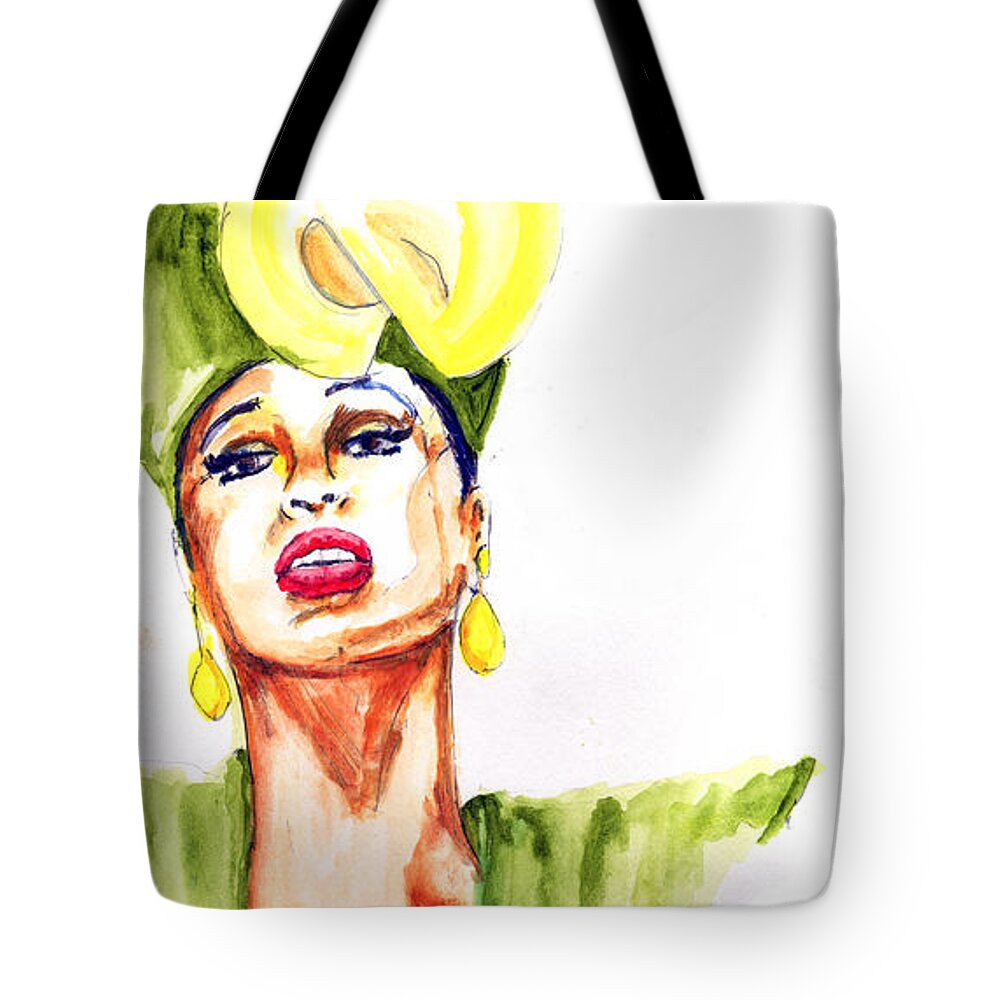 Singer Tote Bag featuring the painting Phyllis by Howard Barry