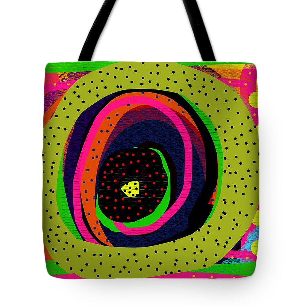 Abstract Tote Bag featuring the digital art Pickieunie by Susan Fielder
