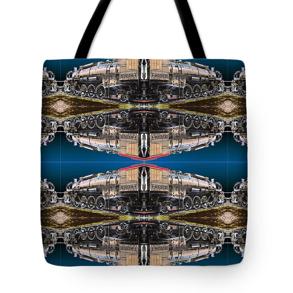 Train Tote Bag featuring the photograph Picture Putty Puzzle 11 by Pamela Critchlow