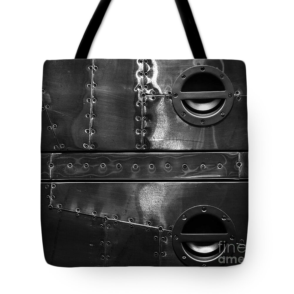 Abstract Tote Bag featuring the photograph Piecemeal by James Aiken
