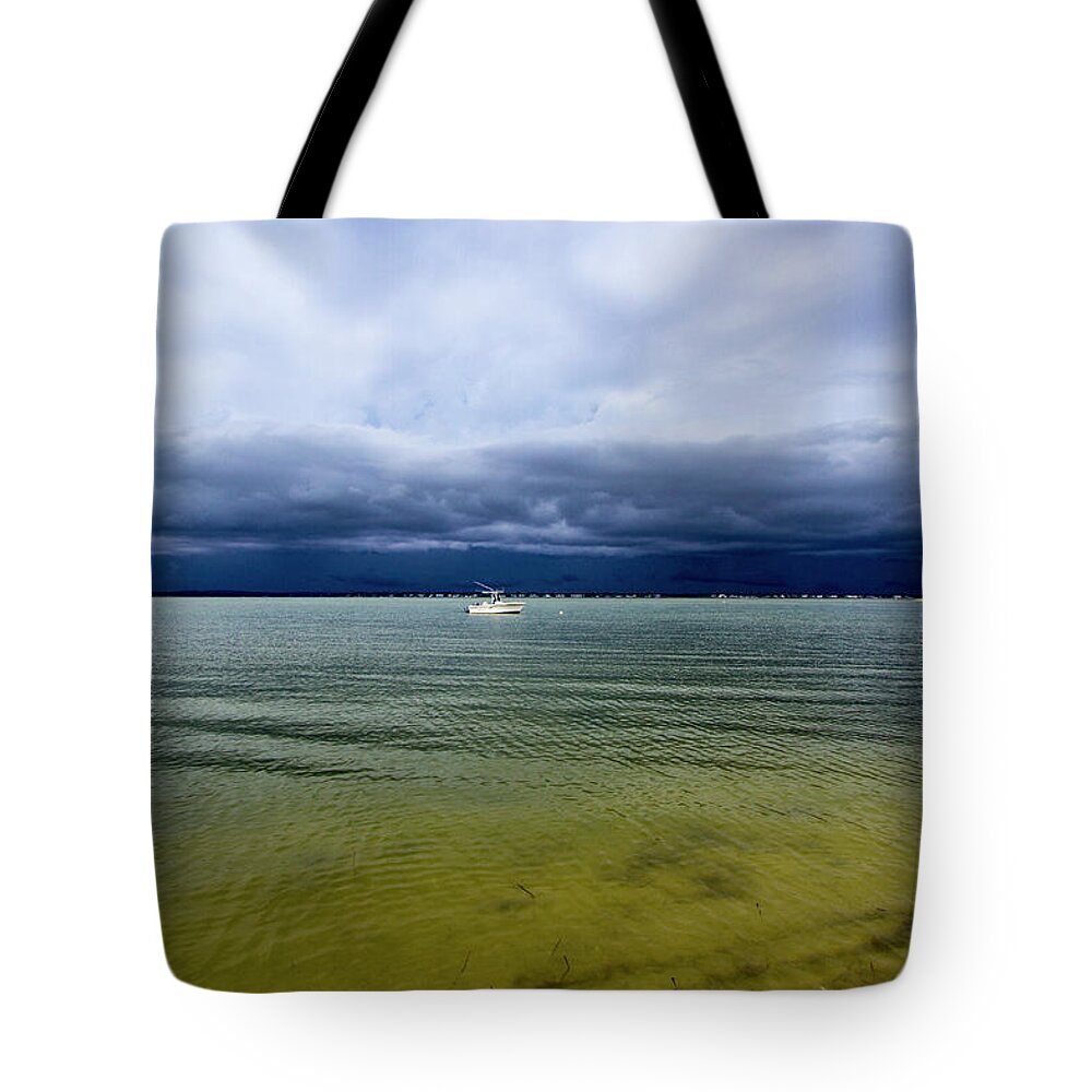 Pike's Tote Bag featuring the photograph Pike's Beach Storm Approaching by Robert Seifert