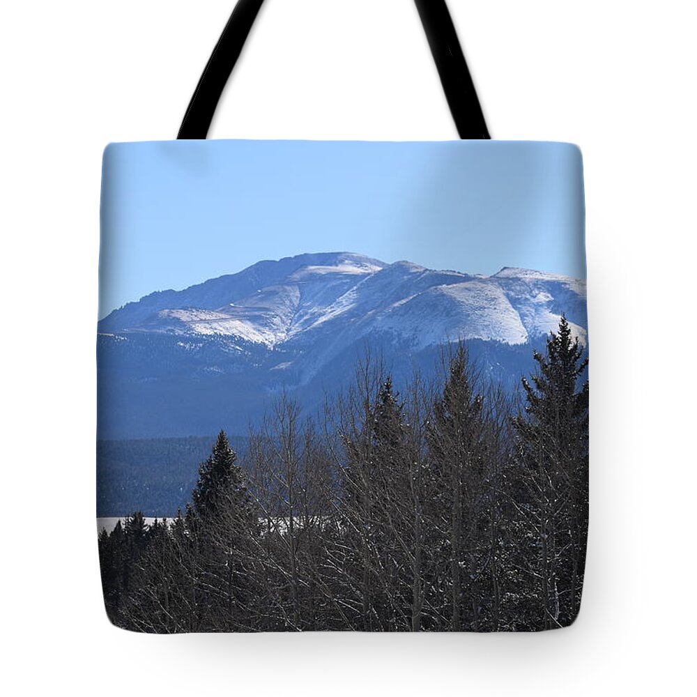 Bergs Tote Bag featuring the photograph Pikes Peak CR 511 Divide CO by Margarethe Binkley
