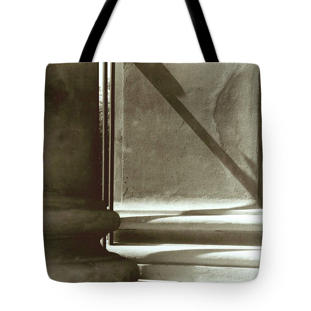 Landscape Tote Bag featuring the photograph Pillars of Strength by Jean Wolfrum