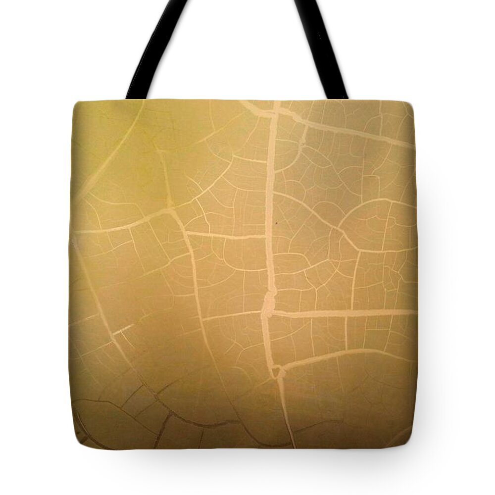 Pillow Tote Bag featuring the photograph Pillow Pattern Amber Leaf/Crackle by Steed Edwards