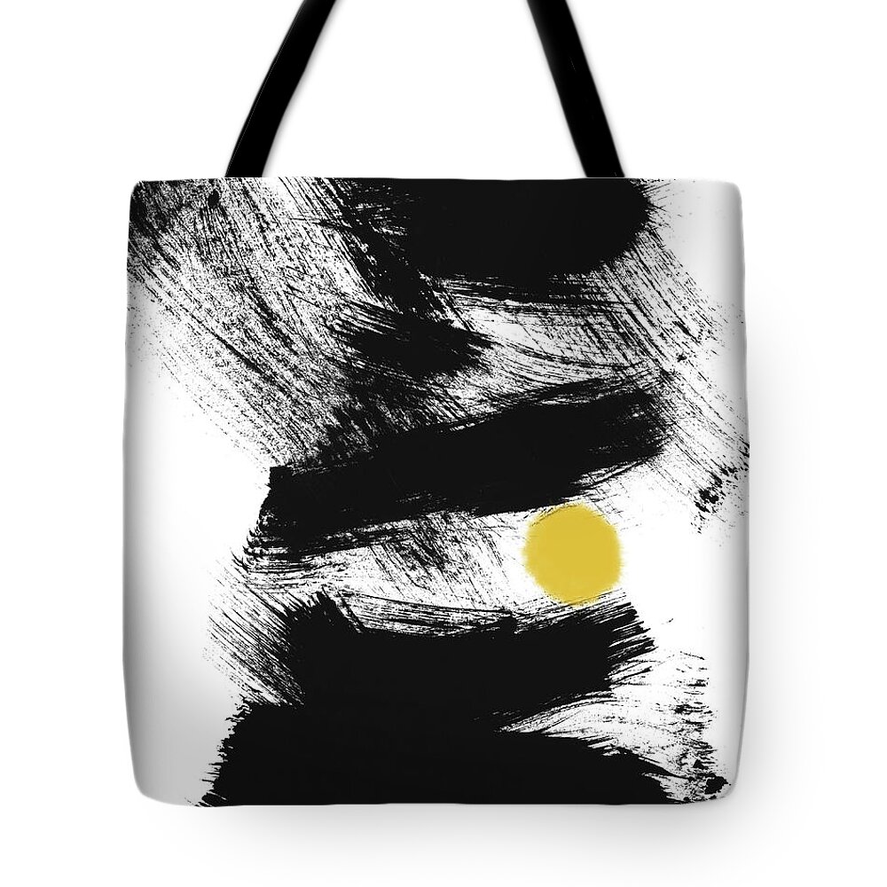 Modern Tote Bag featuring the painting Pinball- Art by Linda Woods by Linda Woods
