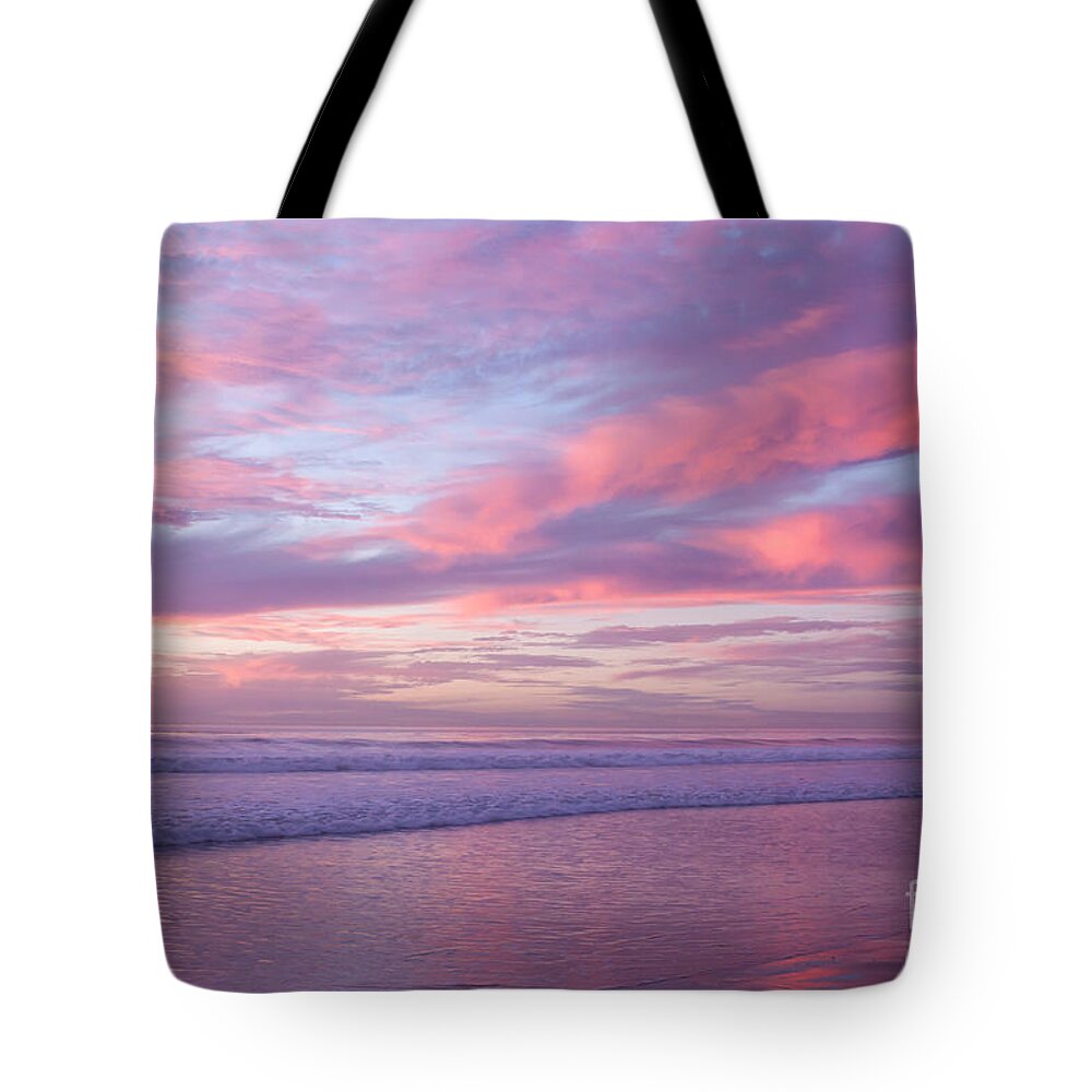 Sunset Tote Bag featuring the photograph Pink and Lavender Sunset by Ana V Ramirez