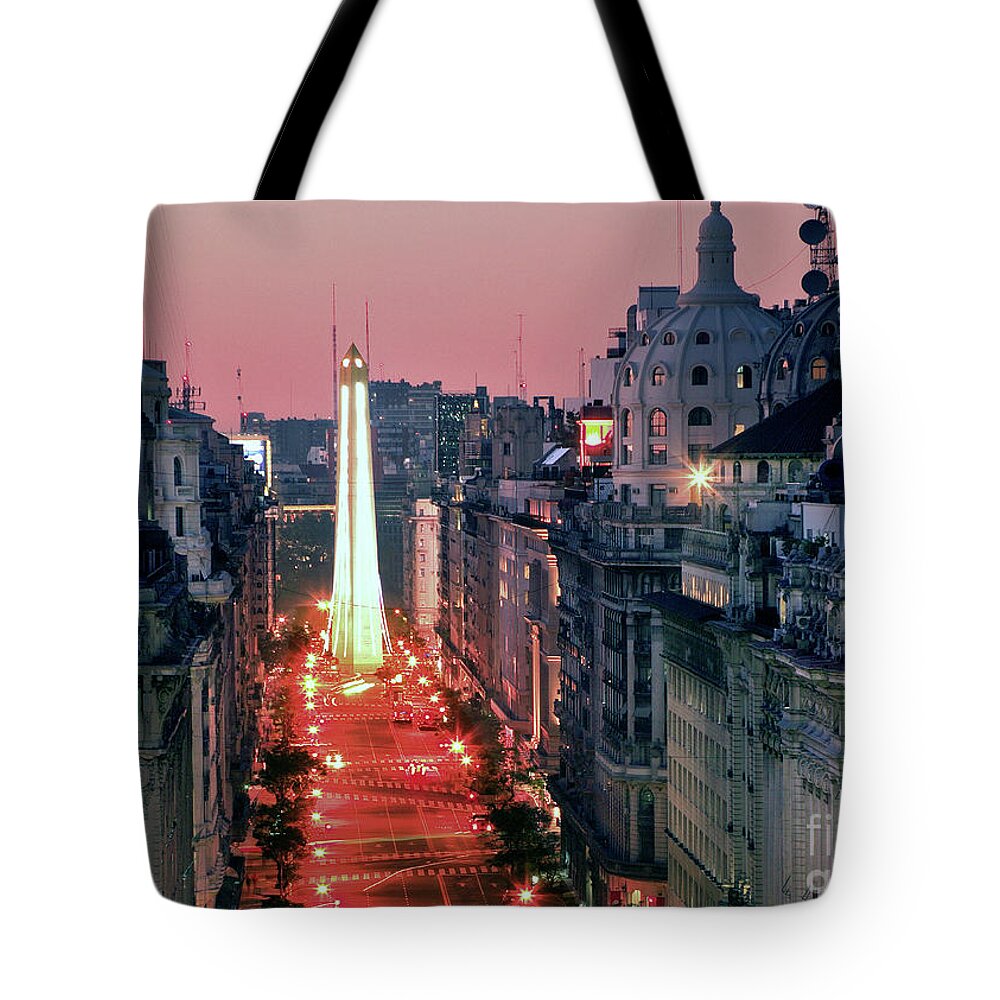 Pink Tote Bag featuring the photograph Pink Buenos Aires by Bernardo Galmarini