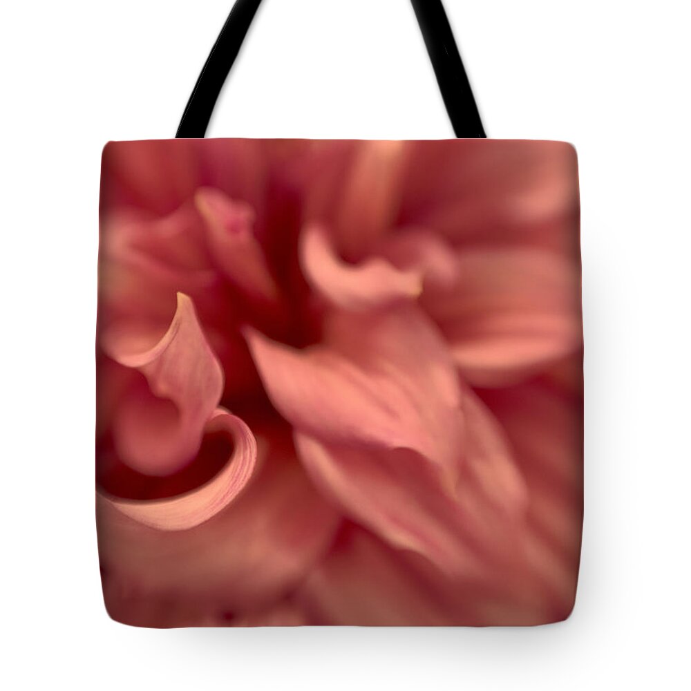 Dalia Tote Bag featuring the photograph Pink Close Up by Roni Chastain