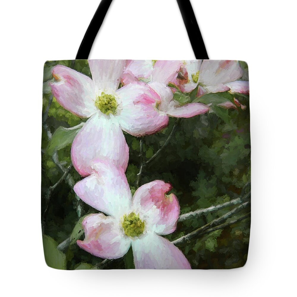  Tote Bag featuring the photograph Pink Dogwood - Bring on Spring Series by Andrea Anderegg