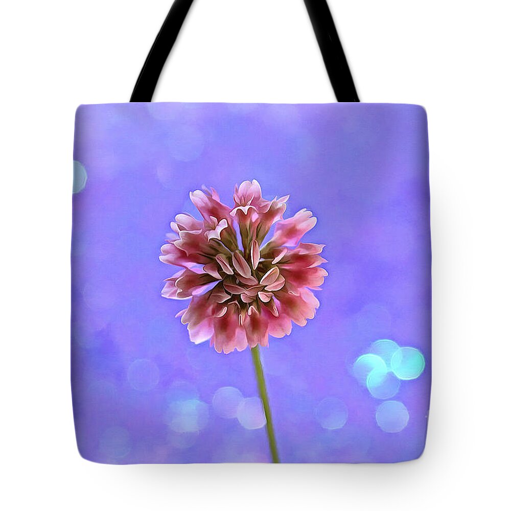 Clover Tote Bag featuring the photograph Pink Fairy by Krissy Katsimbras