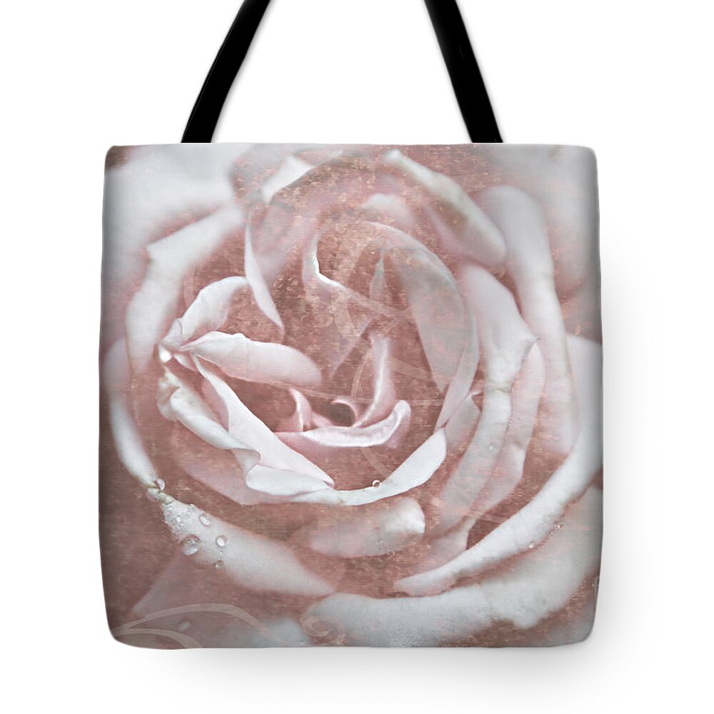 Old Garden Rose Tote Bag featuring the photograph Pink Garden Rose by Patricia Montgomery