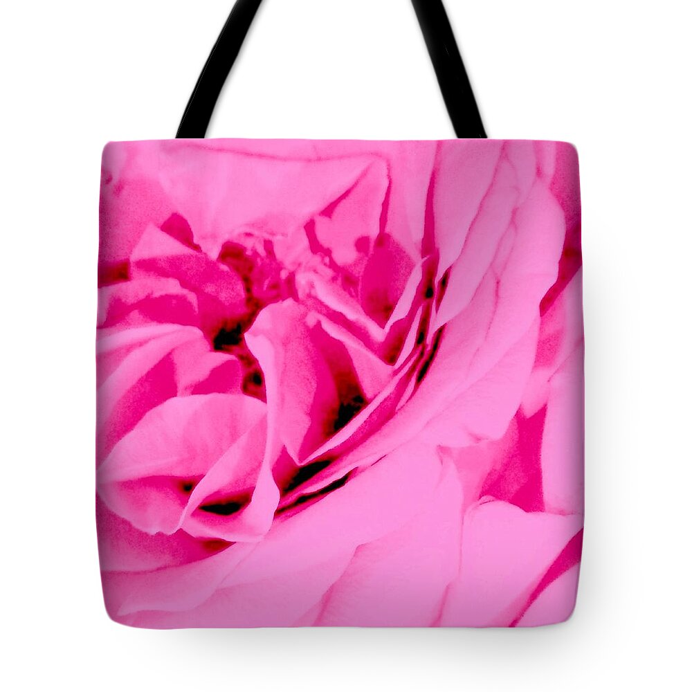 Viva Tote Bag featuring the photograph Pink Lady - The Last Rose-Dedicated by VIVA Anderson