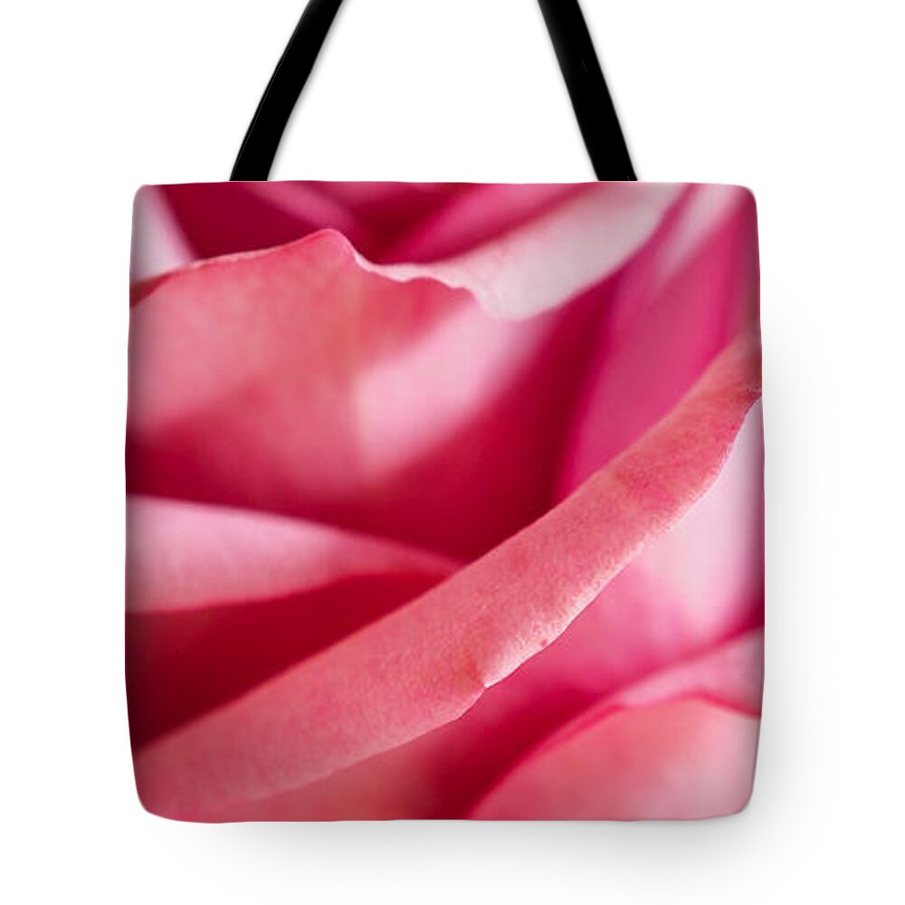 Bouquet Tote Bag featuring the photograph Pink Rose Detail by Ronda Broatch