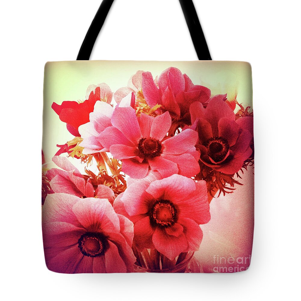 Pink Tote Bag featuring the photograph Pink Velvet Flowers by Onedayoneimage Photography