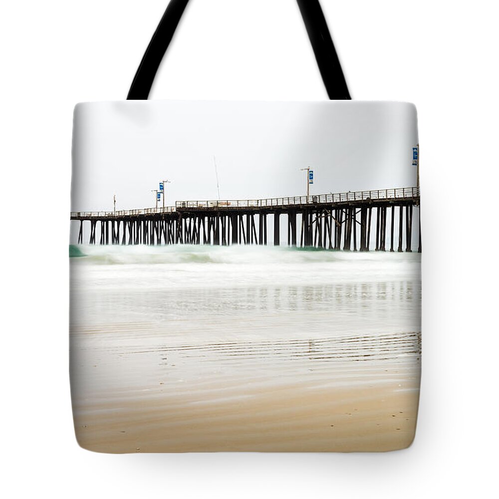 Pismo Beach Tote Bag featuring the photograph Pismo Beach Pier by Priya Ghose