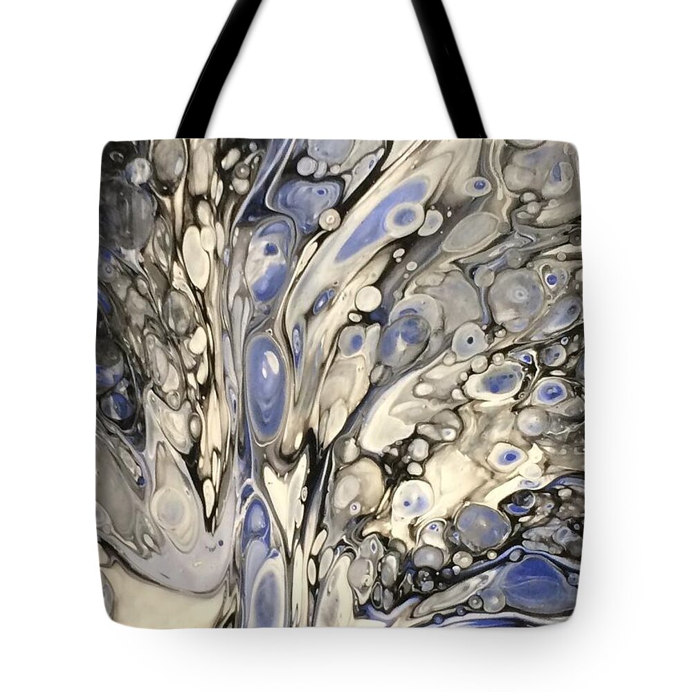 Wild Tote Bag featuring the mixed media Plate 2 Right by Holly Winn Willner