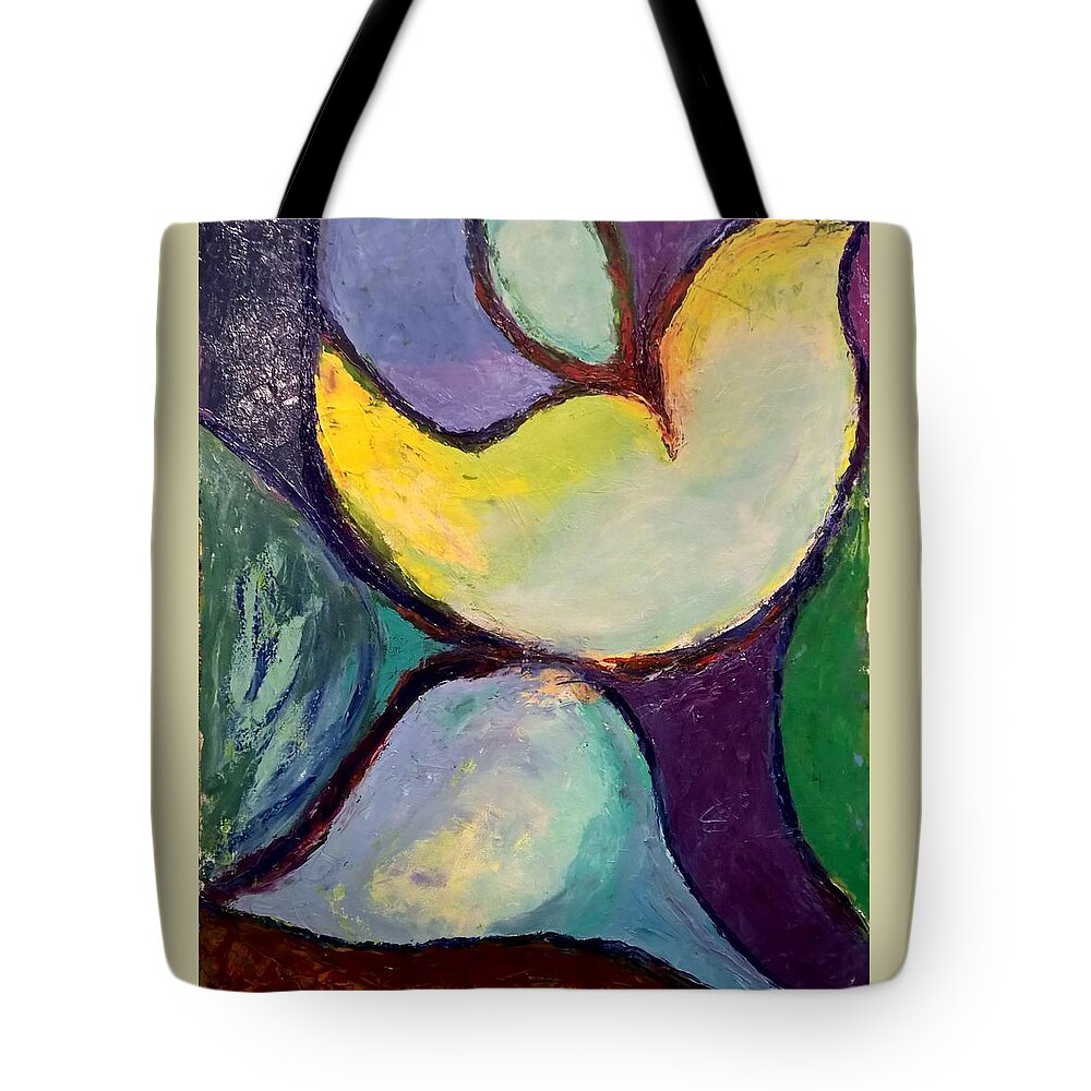 Light Tote Bag featuring the painting Play of Light by Nicolas Bouteneff
