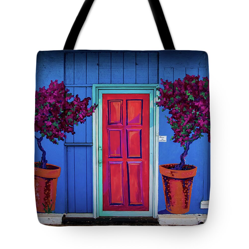 Art Gallery Tote Bag featuring the photograph Please Use Other Door by Roger Mullenhour