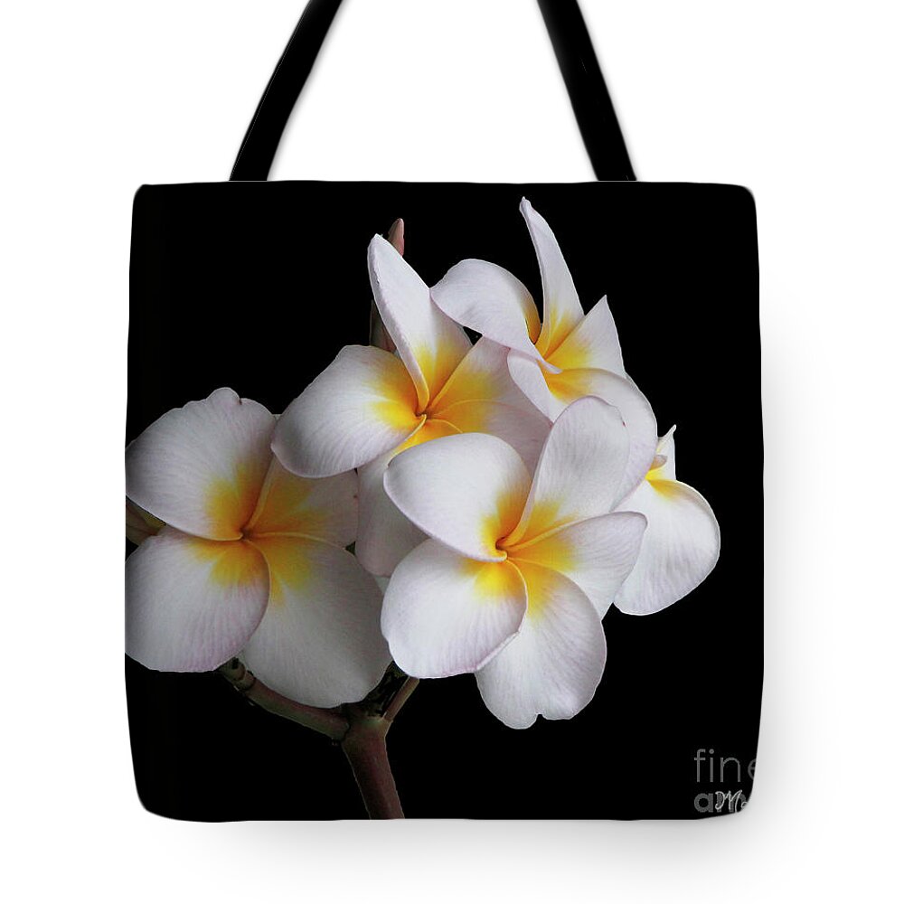  Flora Tote Bag featuring the photograph Plumeria by Mariarosa Rockefeller