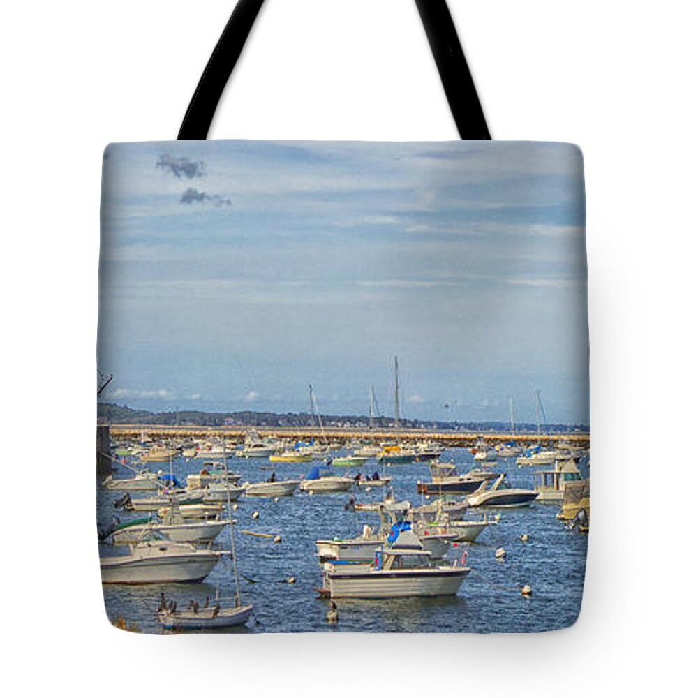 Plymouth Tote Bag featuring the photograph Plymouth Harbor In September by Constantine Gregory
