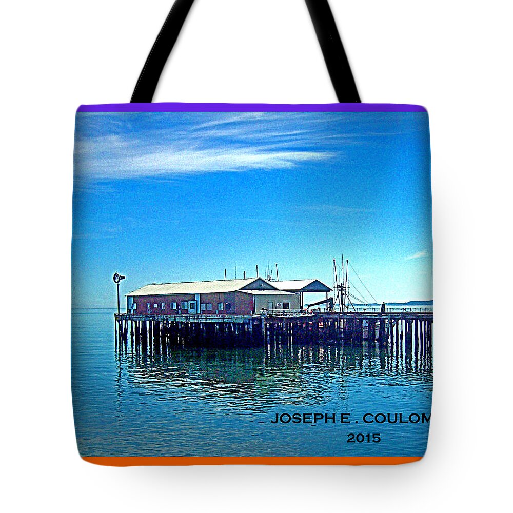 Pacific North West Tote Bag featuring the digital art PNW Border Crossing 2015 by Joseph Coulombe