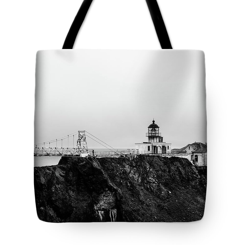 Usa Tote Bag featuring the photograph Point Bonita Lighthouse by Alberto Zanoni
