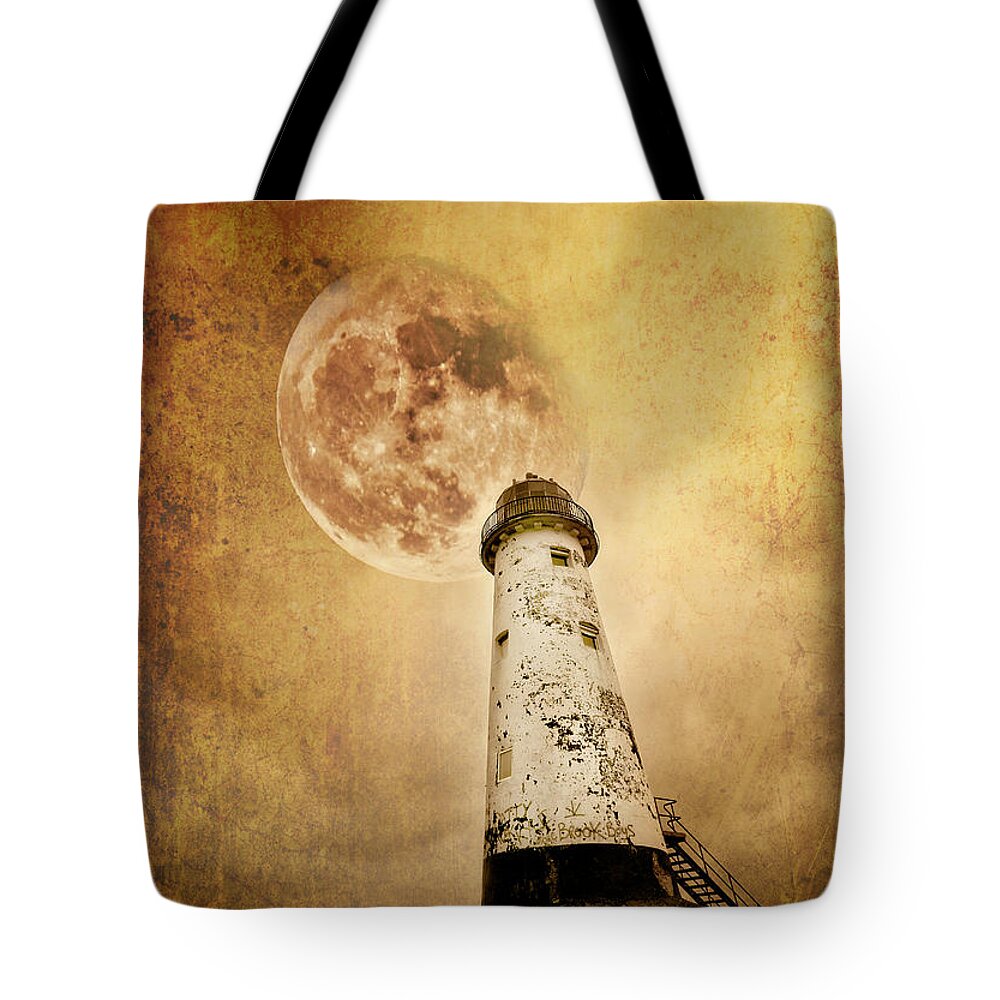 Lighthouse Tote Bag featuring the photograph Pointing The Way by Meirion Matthias