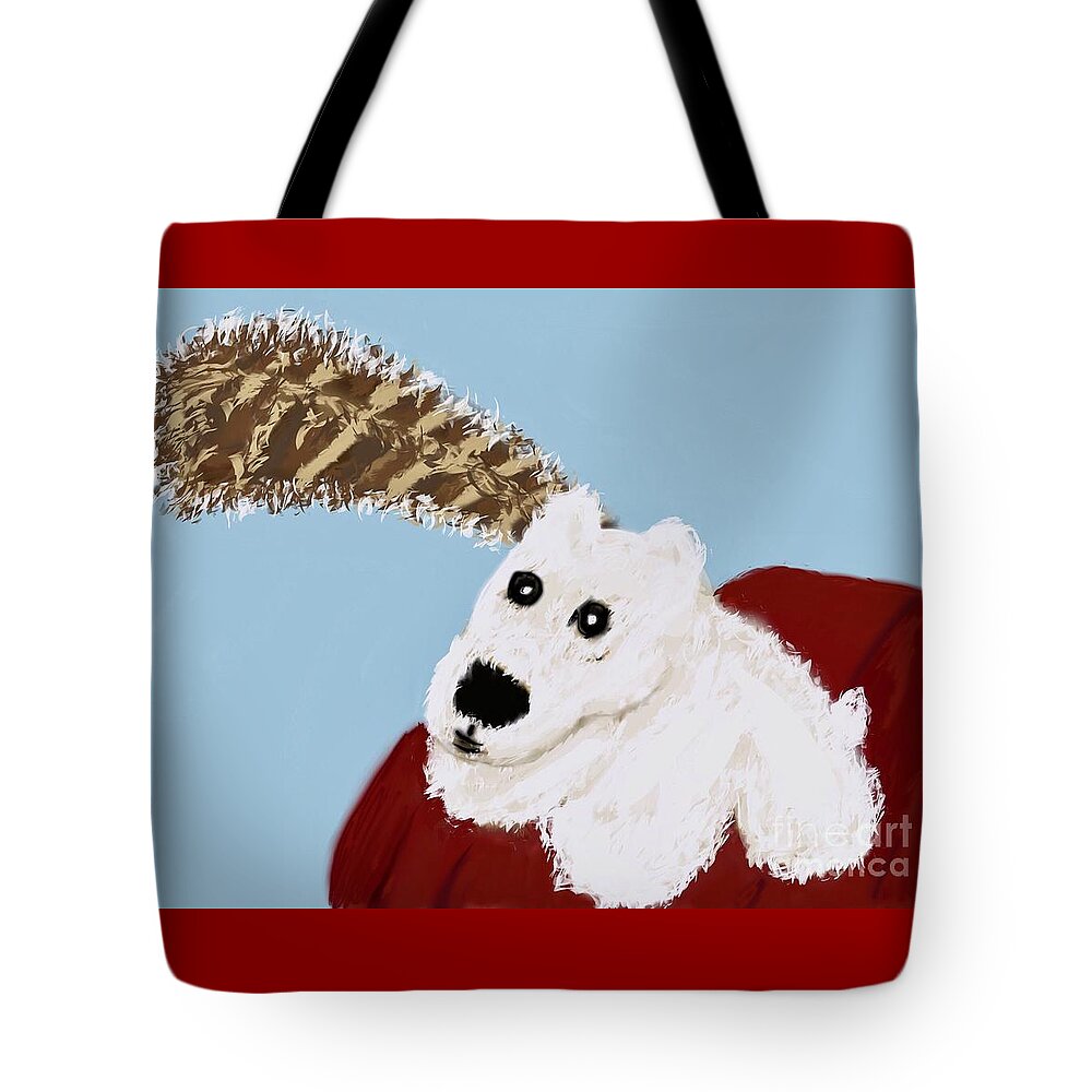 Polar Bear Totem Tote Bag featuring the photograph Polar Bear Totem by Susan Garren