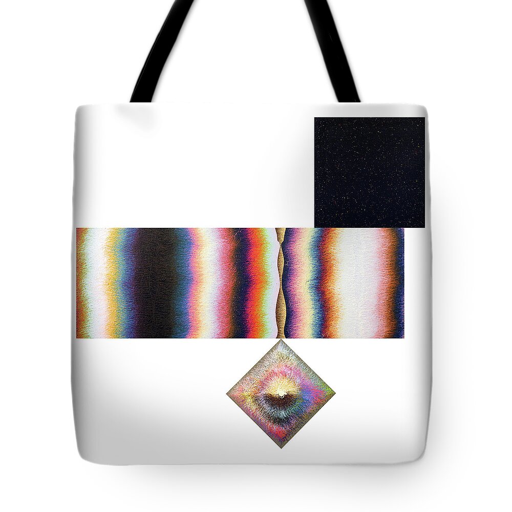 Color Tote Bag featuring the painting Poles Number Fifteen by Stephen Mauldin