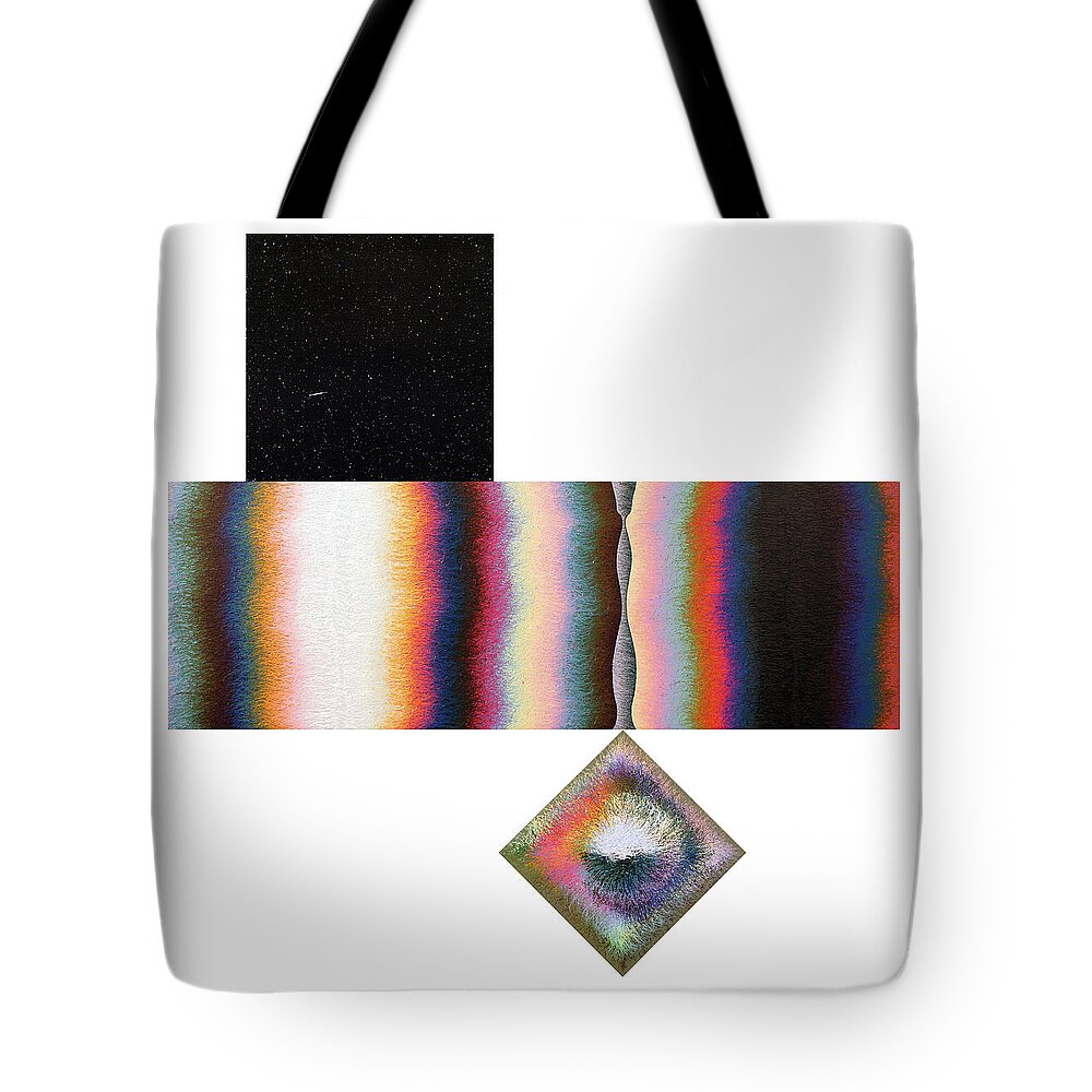 Color Tote Bag featuring the painting Poles Number Fourteen by Stephen Mauldin
