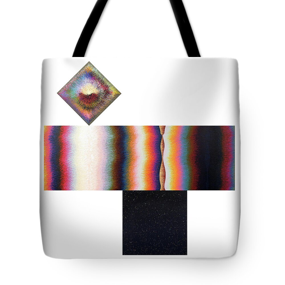 Color Tote Bag featuring the painting Poles Number Sixteen by Stephen Mauldin