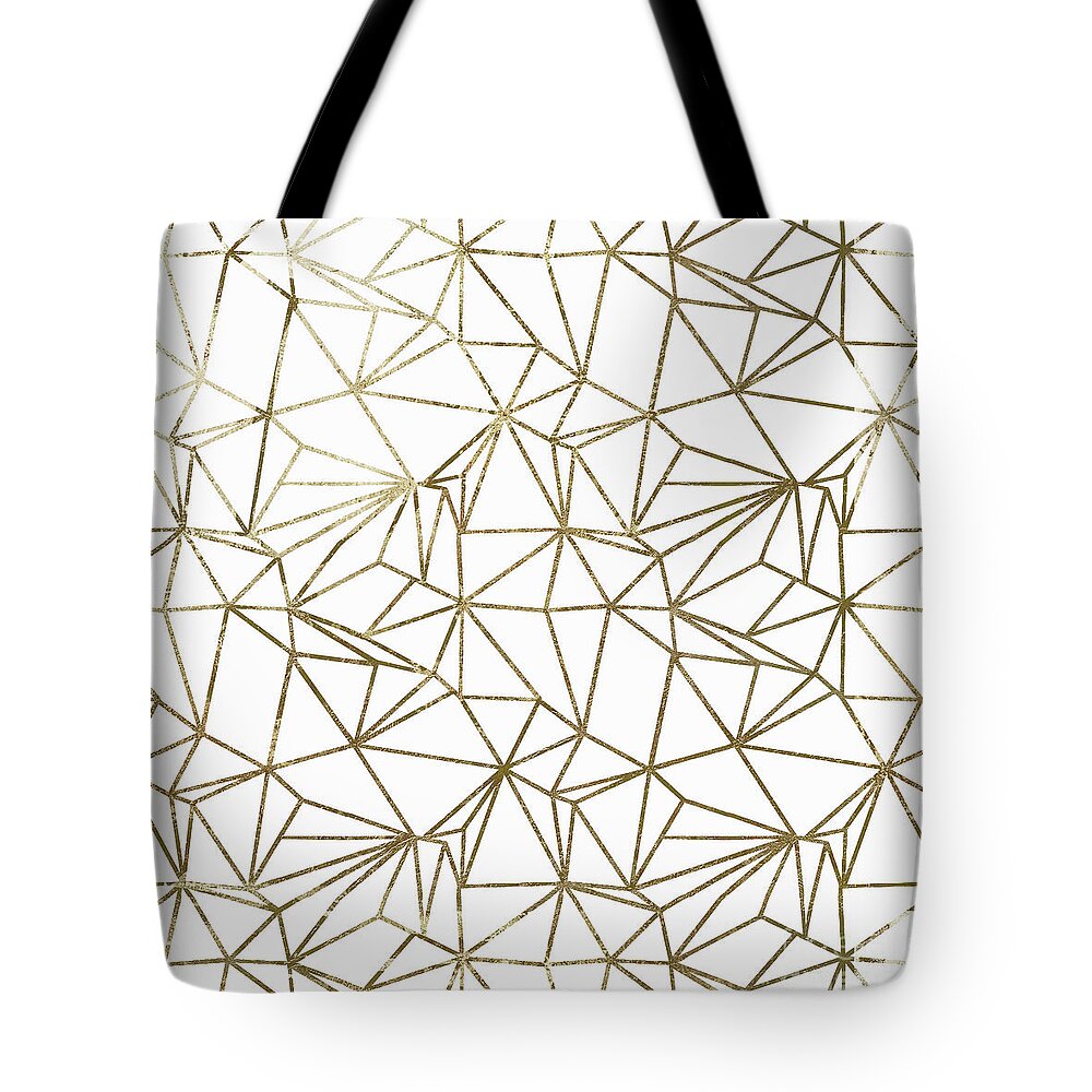 Polygon Tote Bag featuring the painting Polly Universe II by Mindy Sommers