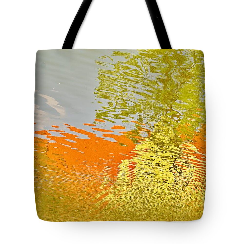 Reflections Tote Bag featuring the photograph Pond Reflection by Merle Grenz