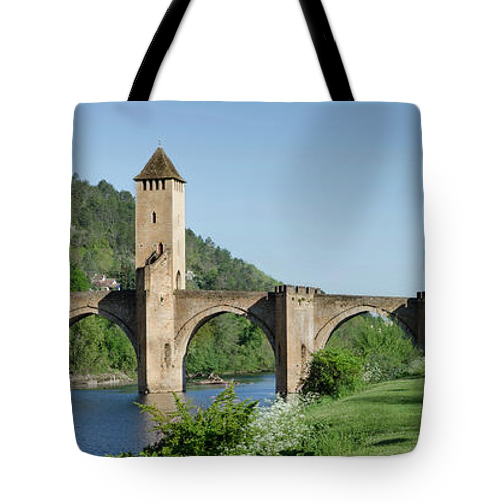 France Tote Bag featuring the photograph Pont Valentre in Cahors by RicardMN Photography