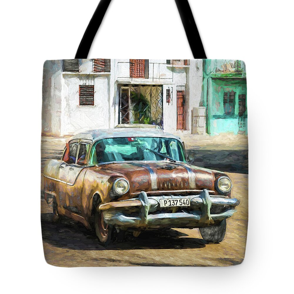 Architectural Photographer Tote Bag featuring the photograph Pontiac Havana by Lou Novick