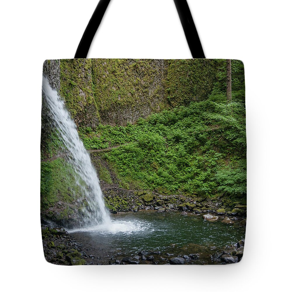 Ponytail Falls Tote Bag featuring the photograph Ponytail Falls by Greg Nyquist