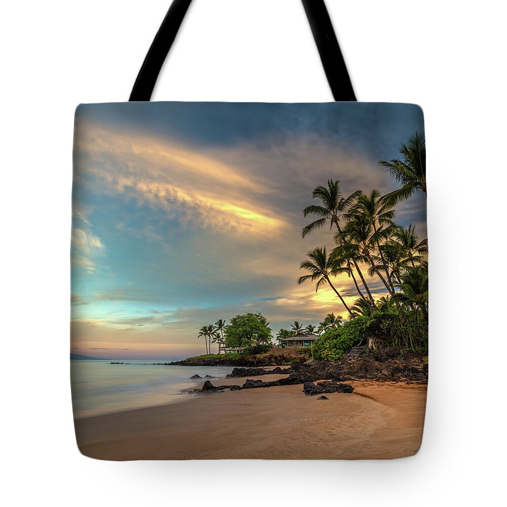 Poolenalena Beach Tote Bag featuring the photograph Po'olenalena Beach Sunrise by Pierre Leclerc Photography