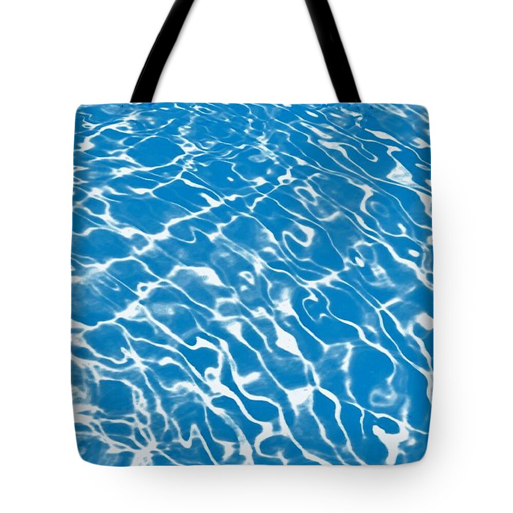 Water Tote Bag featuring the photograph Poolside by Jan Gelders