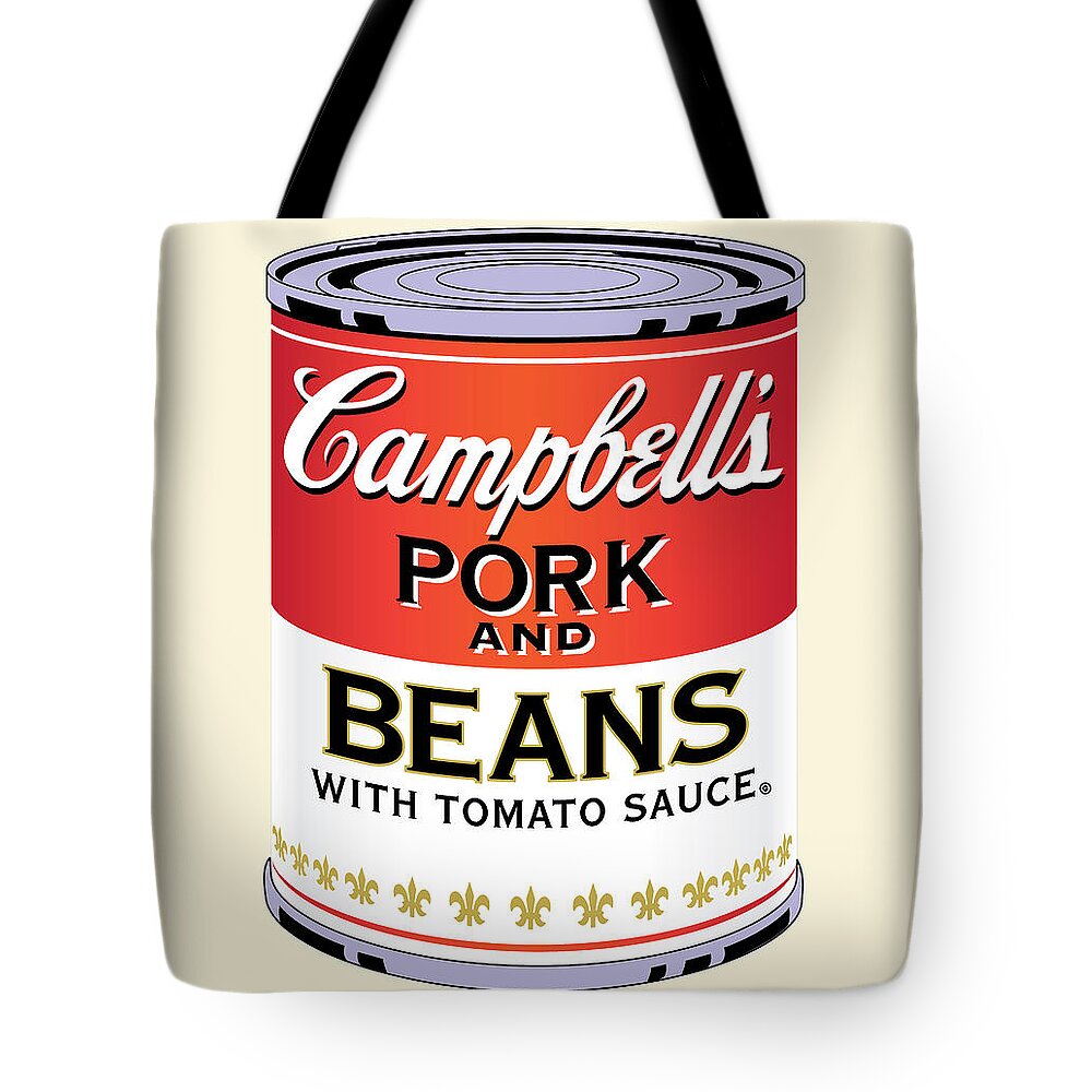Digital Tote Bag featuring the digital art Pork and Beans by Gary Grayson