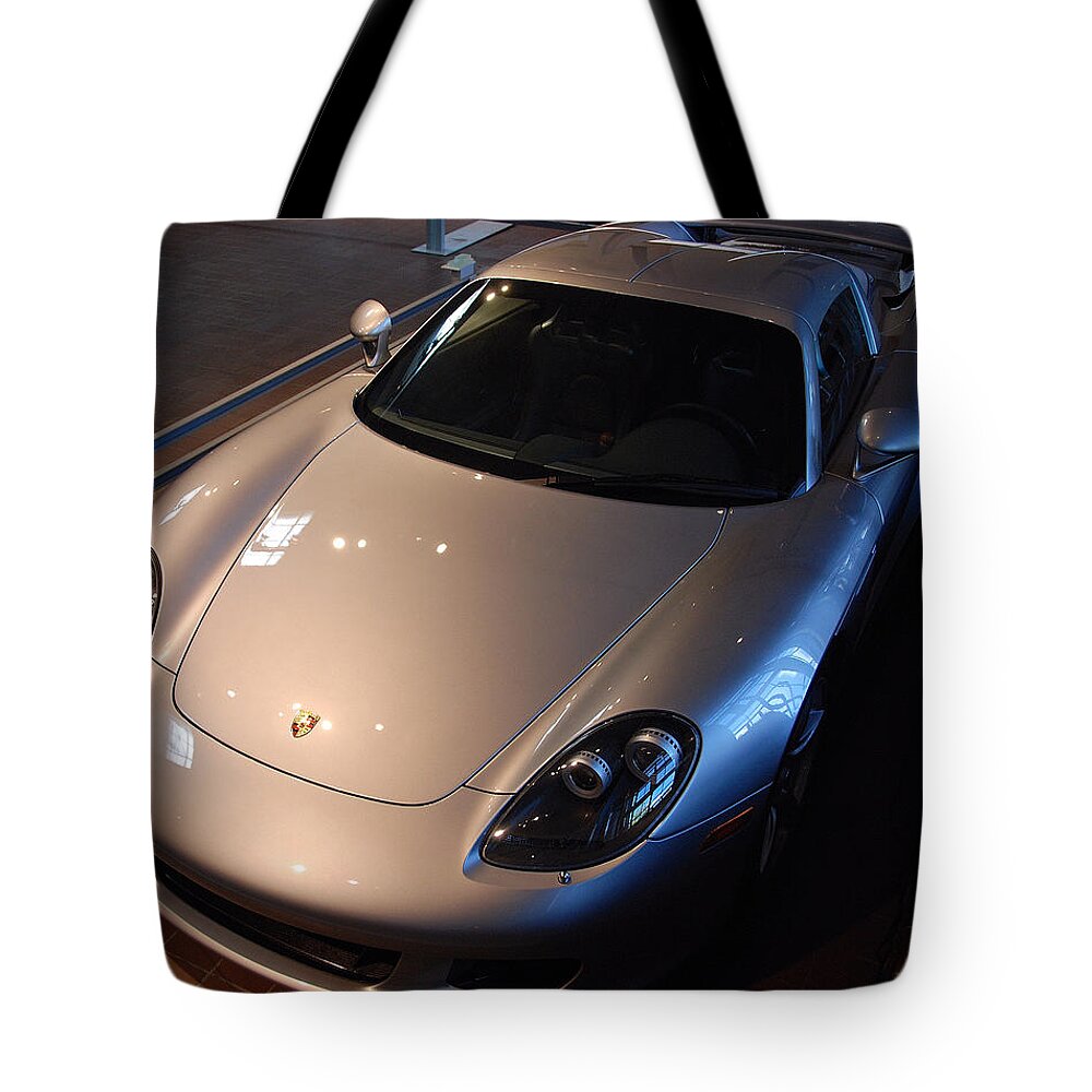 Automobiles Tote Bag featuring the photograph Porsche Carrera G T by John Schneider