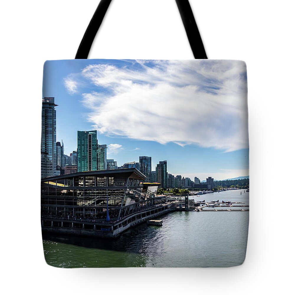 Canada Tote Bag featuring the photograph Port of Vancouver by Ed Clark