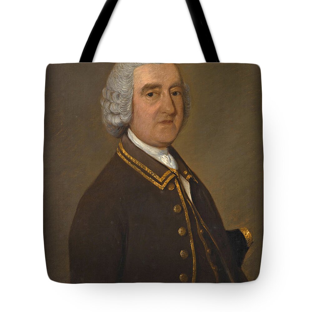 Thomas Gainsborough Tote Bag featuring the painting Portrait of Richard Lowndes by Thomas Gainsborough