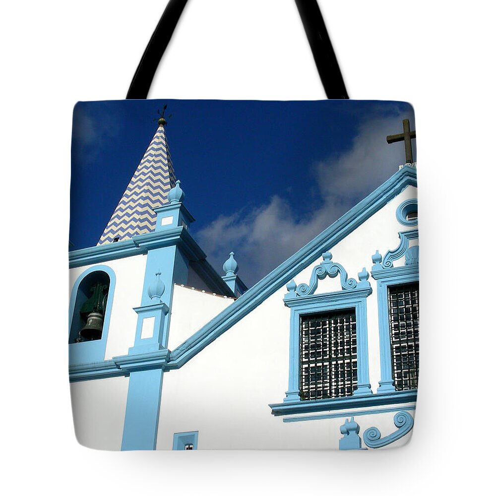 Portugal Tote Bag featuring the photograph Portugal Church by Jean Wolfrum