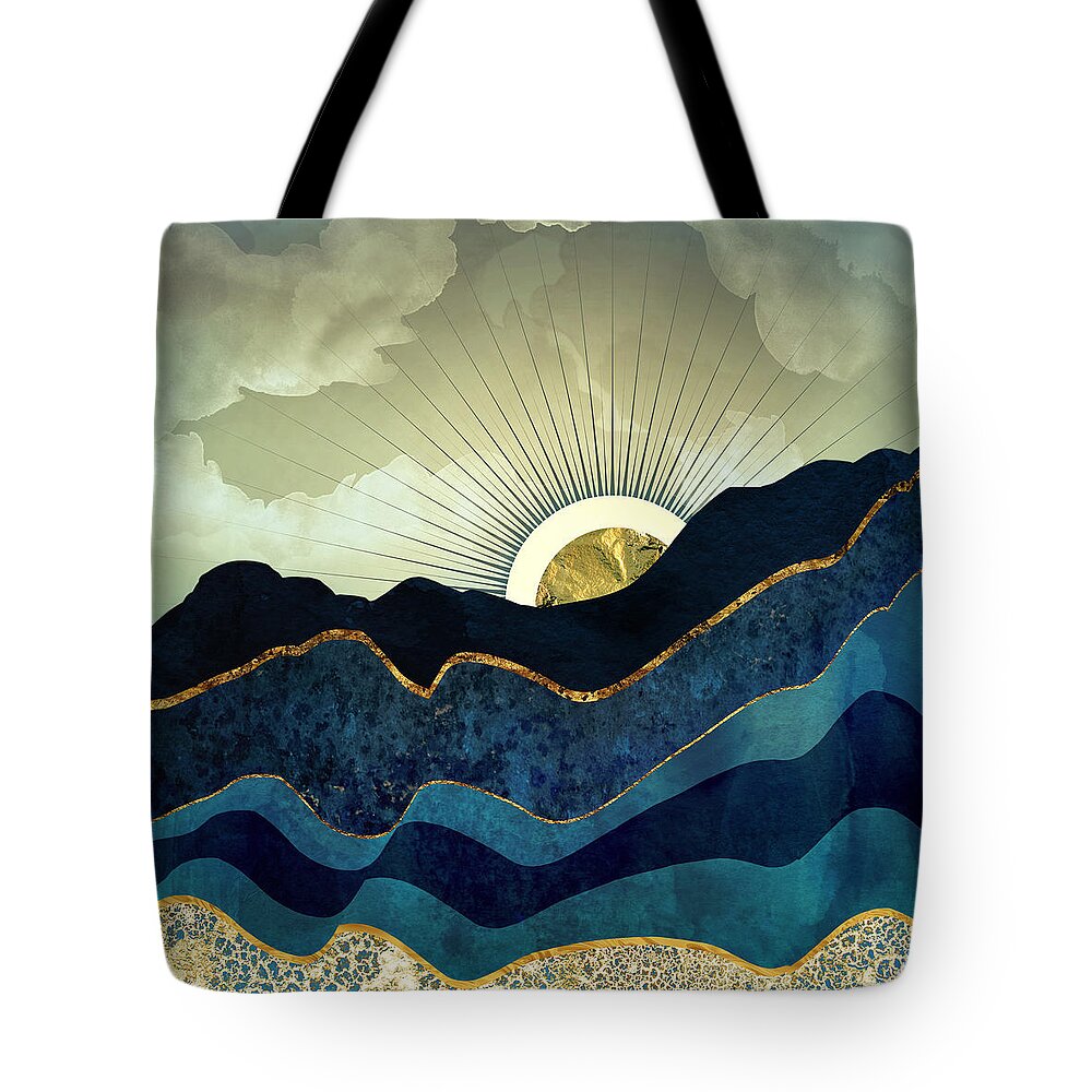 Eclipse Tote Bag featuring the digital art Post Eclipse by Spacefrog Designs