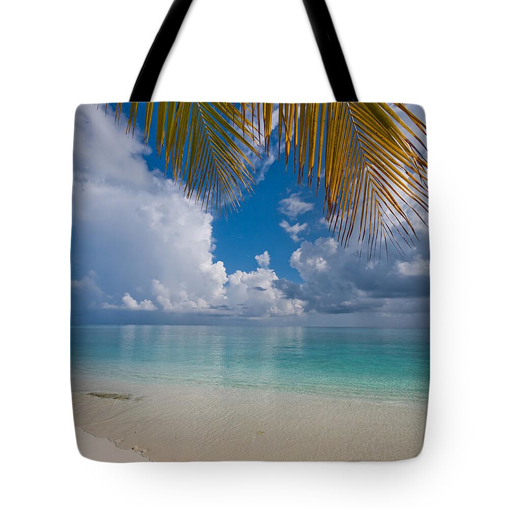 Maldives Tote Bag featuring the photograph Postcard Perfection by Jenny Rainbow