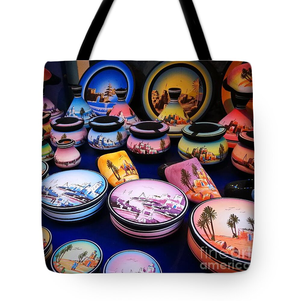 Pottery Tote Bag featuring the photograph Pottery by Jarek Filipowicz