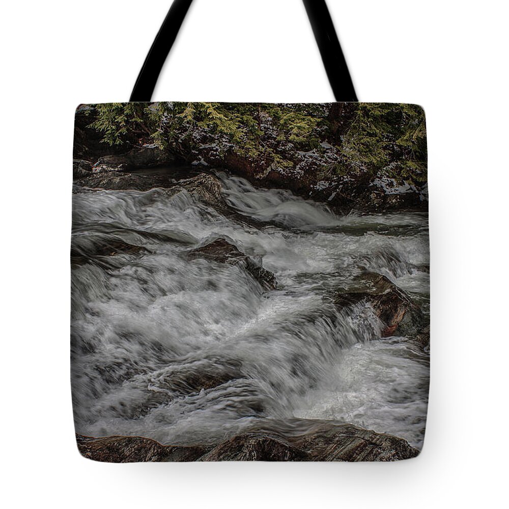 #jefffolger Tote Bag featuring the photograph Pounding torrent by Jeff Folger