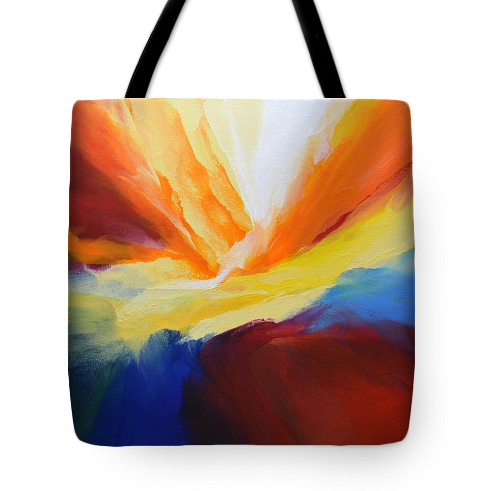 Pour Tote Bag featuring the painting Pour Out Your Heart by Linda Bailey